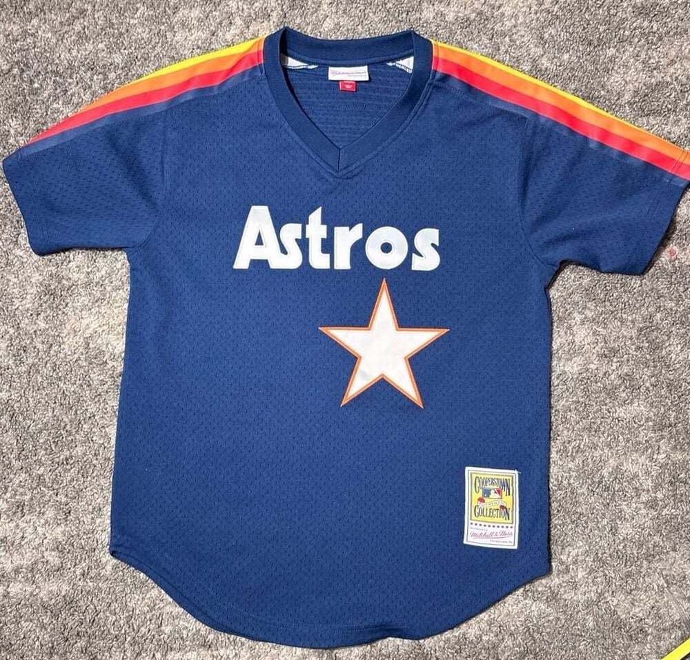 Mitchell & Ness Nolan Ryan Houston Astros 1988 Mesh Batting‎ Practice Jersey